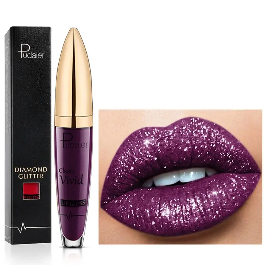 Waterbestendige Lipgloss met Strass – Langdurige Glans in Diverse Kleuren voor Elke Gelegenheid