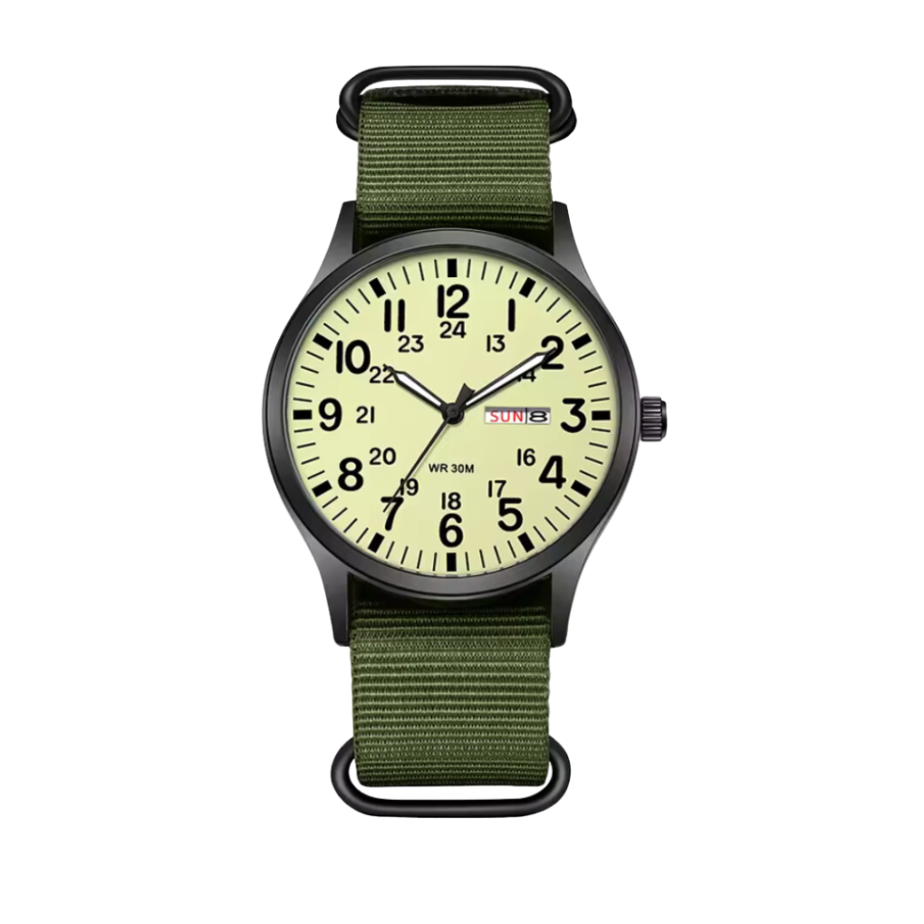 Waterdicht militair horloge - Tactische stijl met lichtgevende wijzerplaat