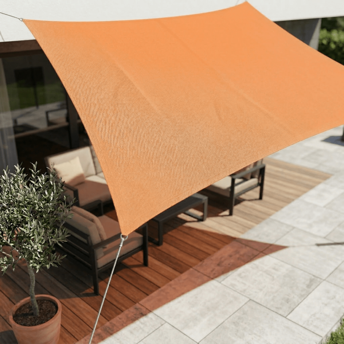 Waterdicht schaduwdoek met uv-bescherming voor terras en balkon