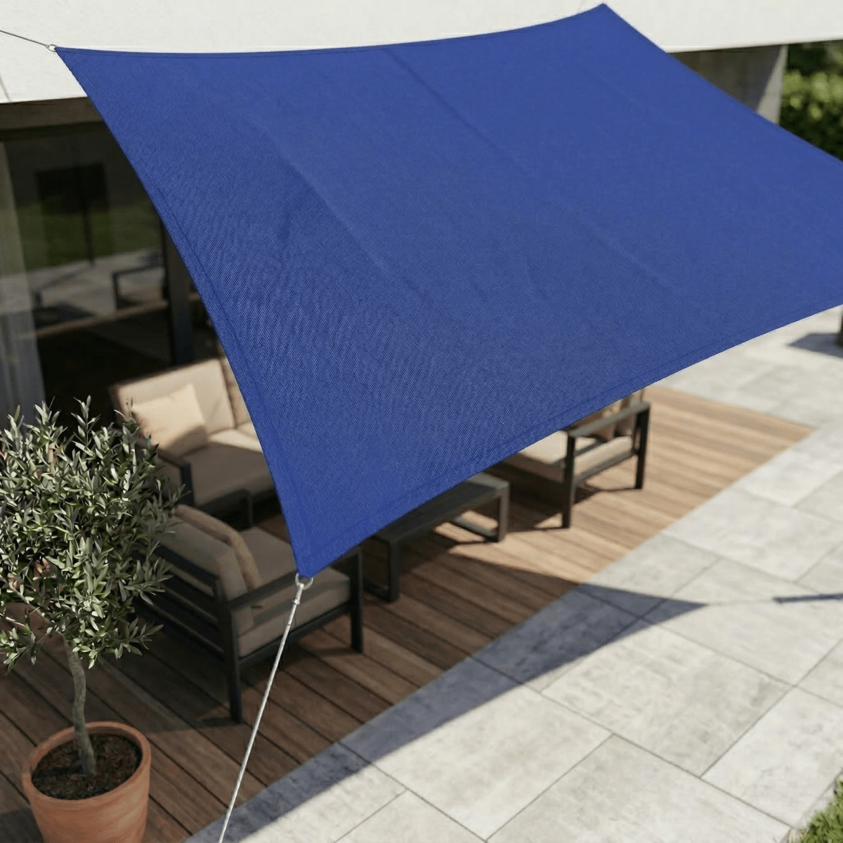 Waterdicht schaduwdoek met uv-bescherming voor terras en balkon