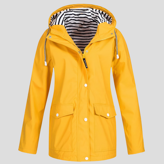 Waterdichte jas voor dames met capuchon