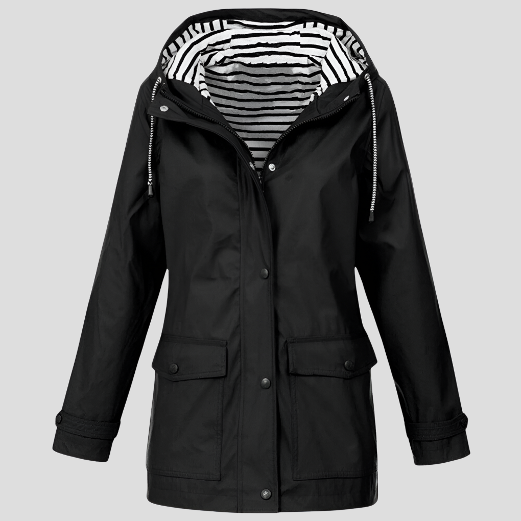 Waterdichte jas voor dames met capuchon