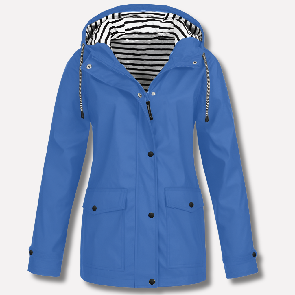 Waterdichte jas voor dames met capuchon