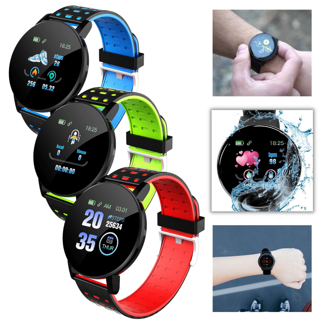Waterdichte Smartwatch met Fitness- en Slaaptracker voor Dagelijks Gebruik