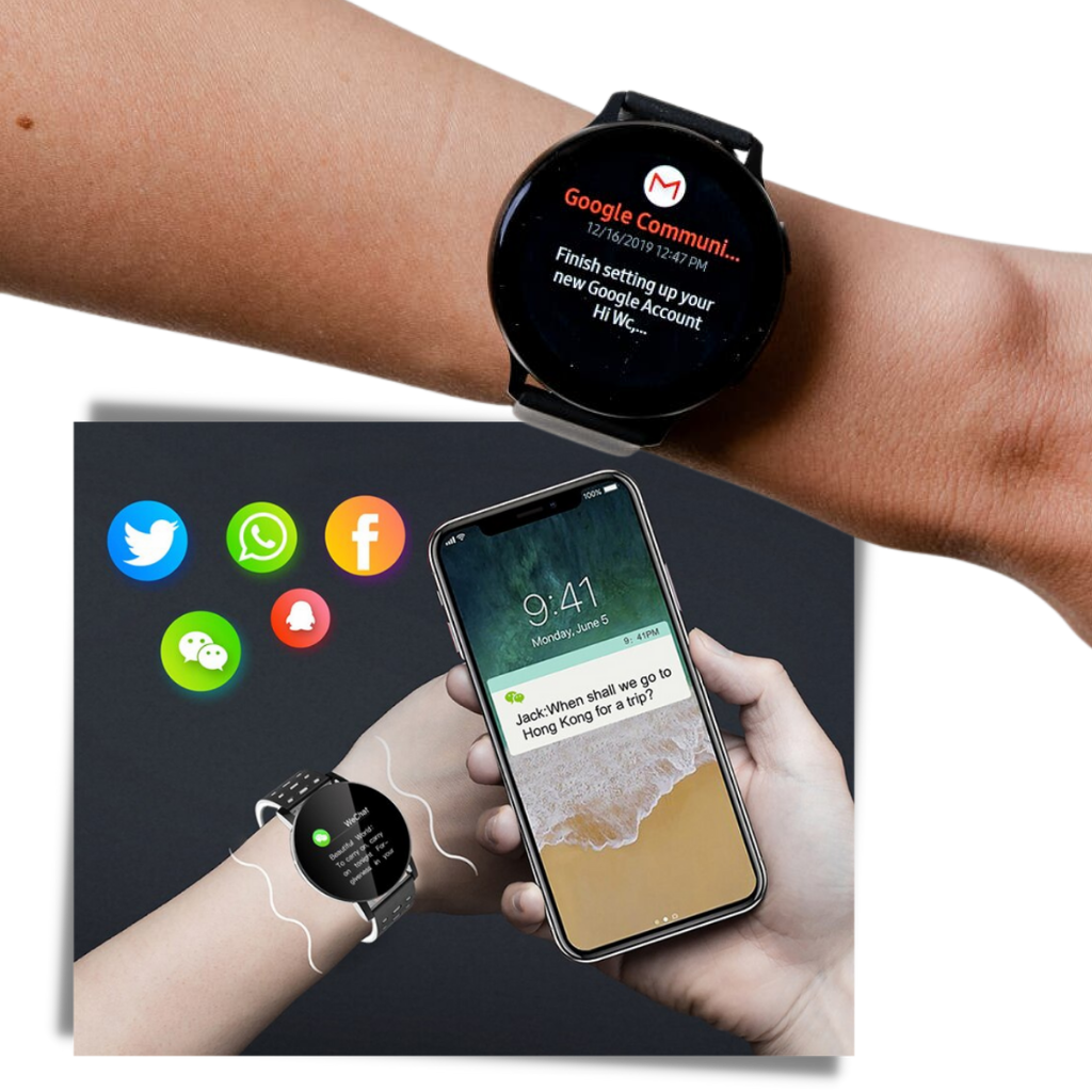 Waterdichte Smartwatch met Fitness- en Slaaptracker voor Dagelijks Gebruik