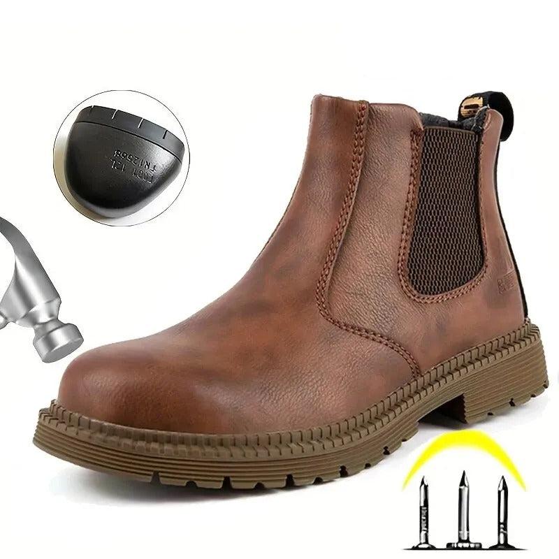 Waterdichte veiligheidsschoenen voor heren met stalen neus – Antislip werkschoenen voor bouw en industrie