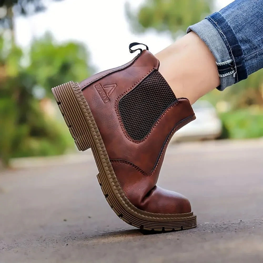 Waterdichte veiligheidsschoenen voor heren met stalen neus – Antislip werkschoenen voor bouw en industrie