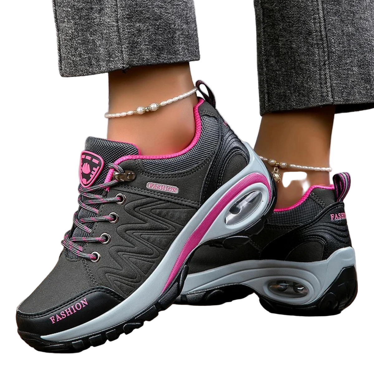 Waterdichte wandelschoenen voor dames in veelkleurig design