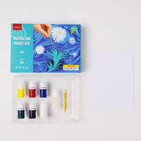 Watermarmering-schilderset met 6 kleuren voor creatieve kunstprojecten – Sterk gepigmenteerde verf en accessoires voor beginners en professionals