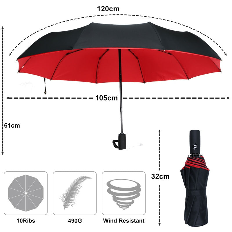 Winddichte Stormparaplu – Duurzaam, Compact & Lichtgewicht