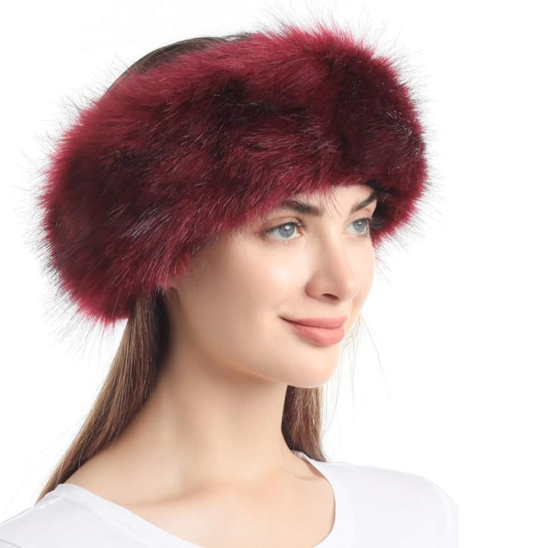 Winterhoofdband van imitatiebont