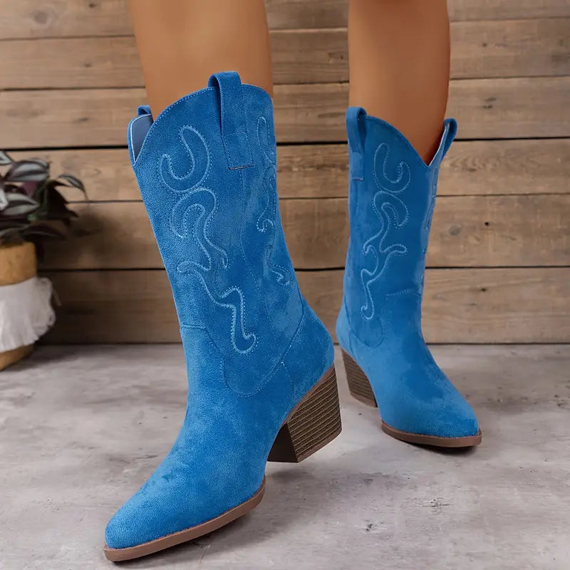 Zachte, elegante western enkellaarsjes voor dames – Comfort & stijl