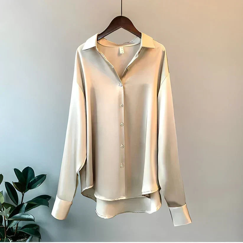 Zijden Blouse voor Dames | Elegant, Luxueus & Veelzijdig | Ideaal voor de Herfst