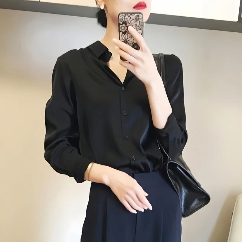 Zijden damesblouse