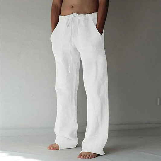 Zomerbroek voor heren met baggy pasvorm en elastische tailleband