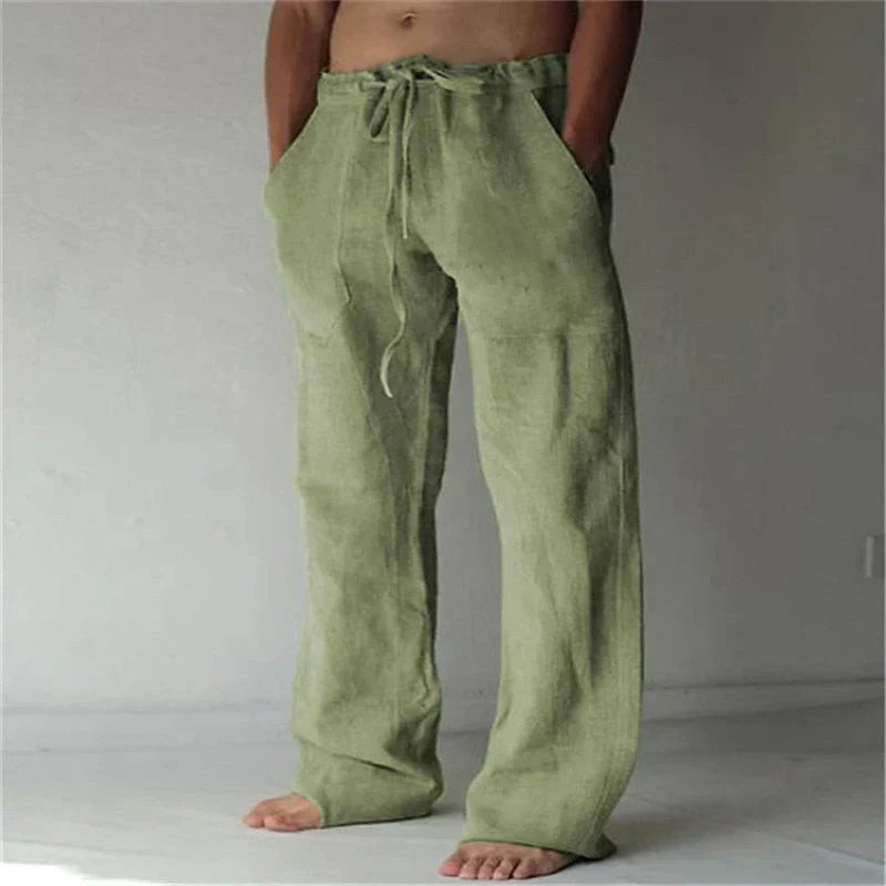 Zomerbroek voor heren met baggy pasvorm en elastische tailleband