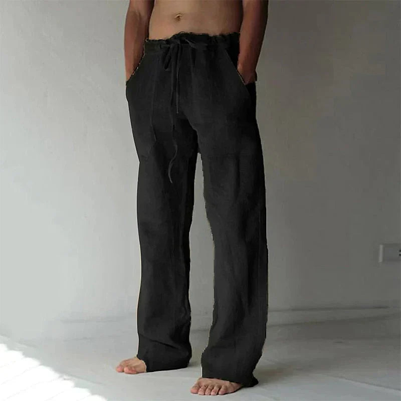 Zomerbroek voor heren met baggy pasvorm en elastische tailleband