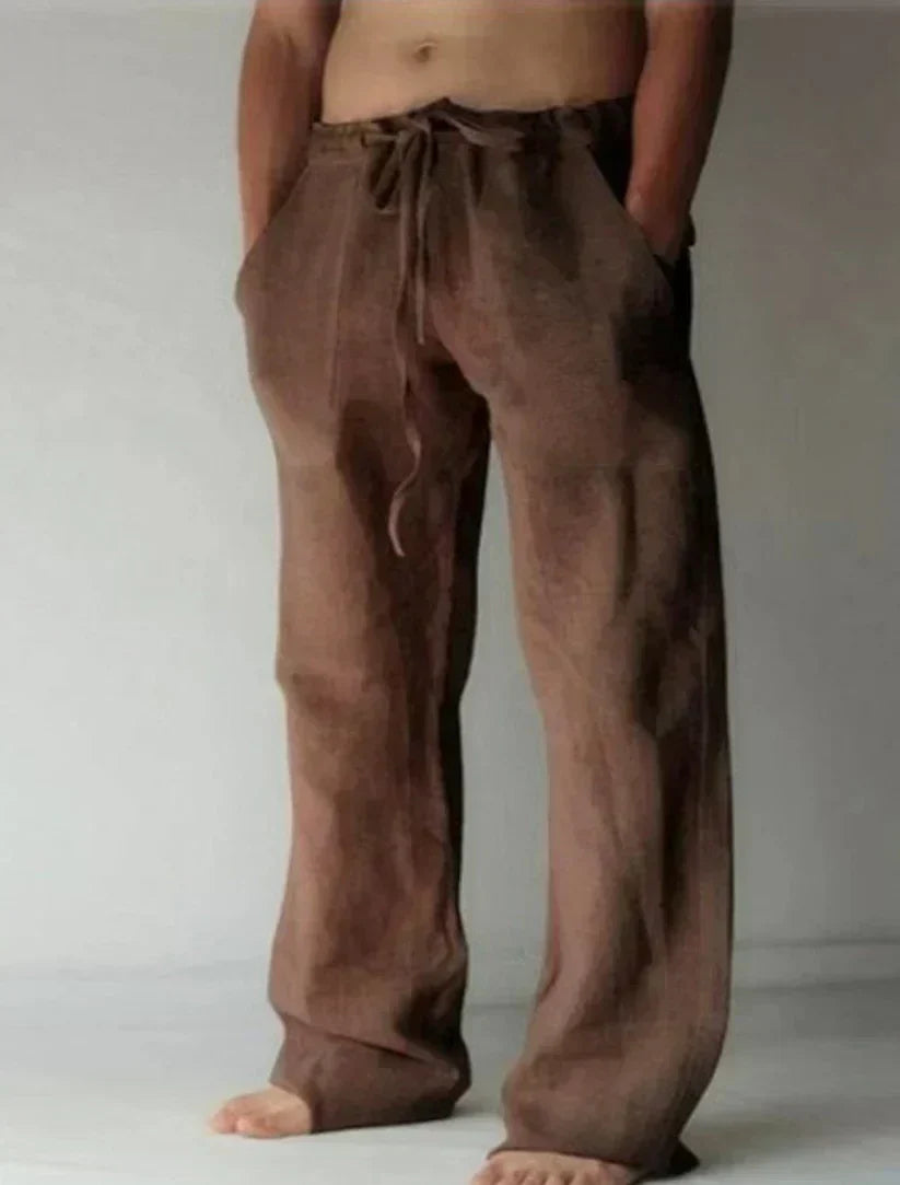 Zomerbroek voor heren met baggy pasvorm en elastische tailleband