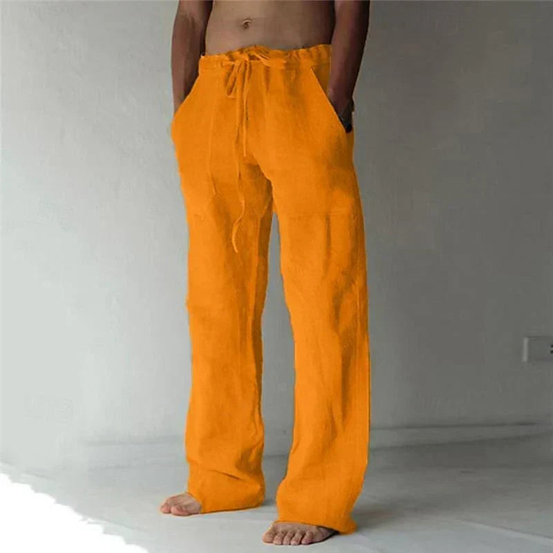 Zomerbroek voor heren met baggy pasvorm en elastische tailleband