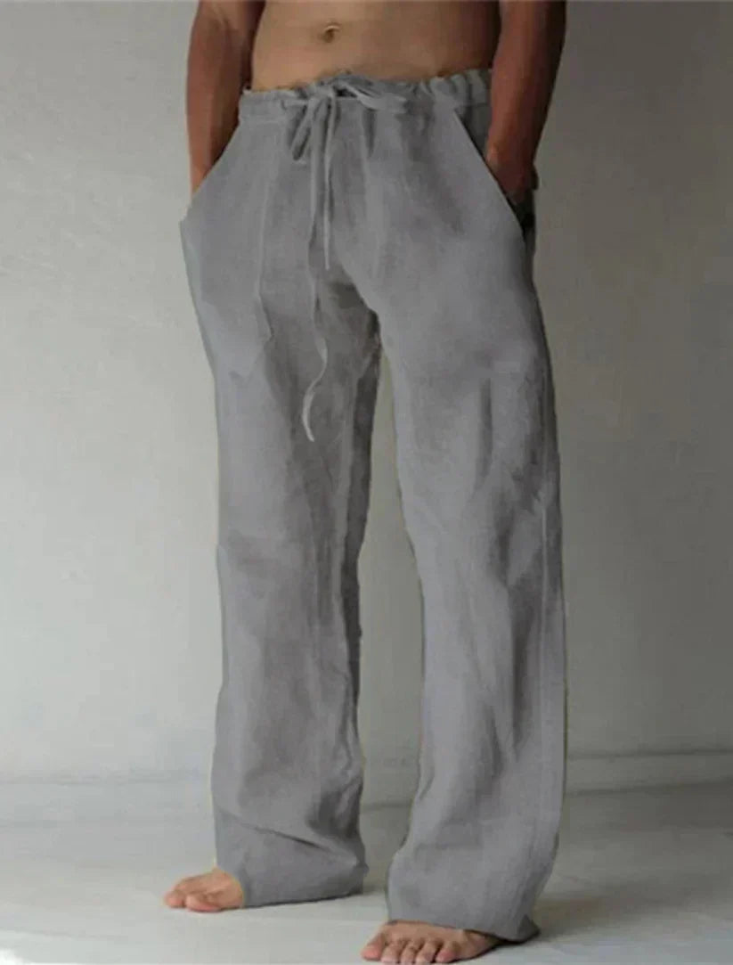 Zomerbroek voor heren met baggy pasvorm en elastische tailleband