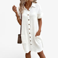 Zomerjurk – Elegante Gemengde Stof met Comfort & Stijl