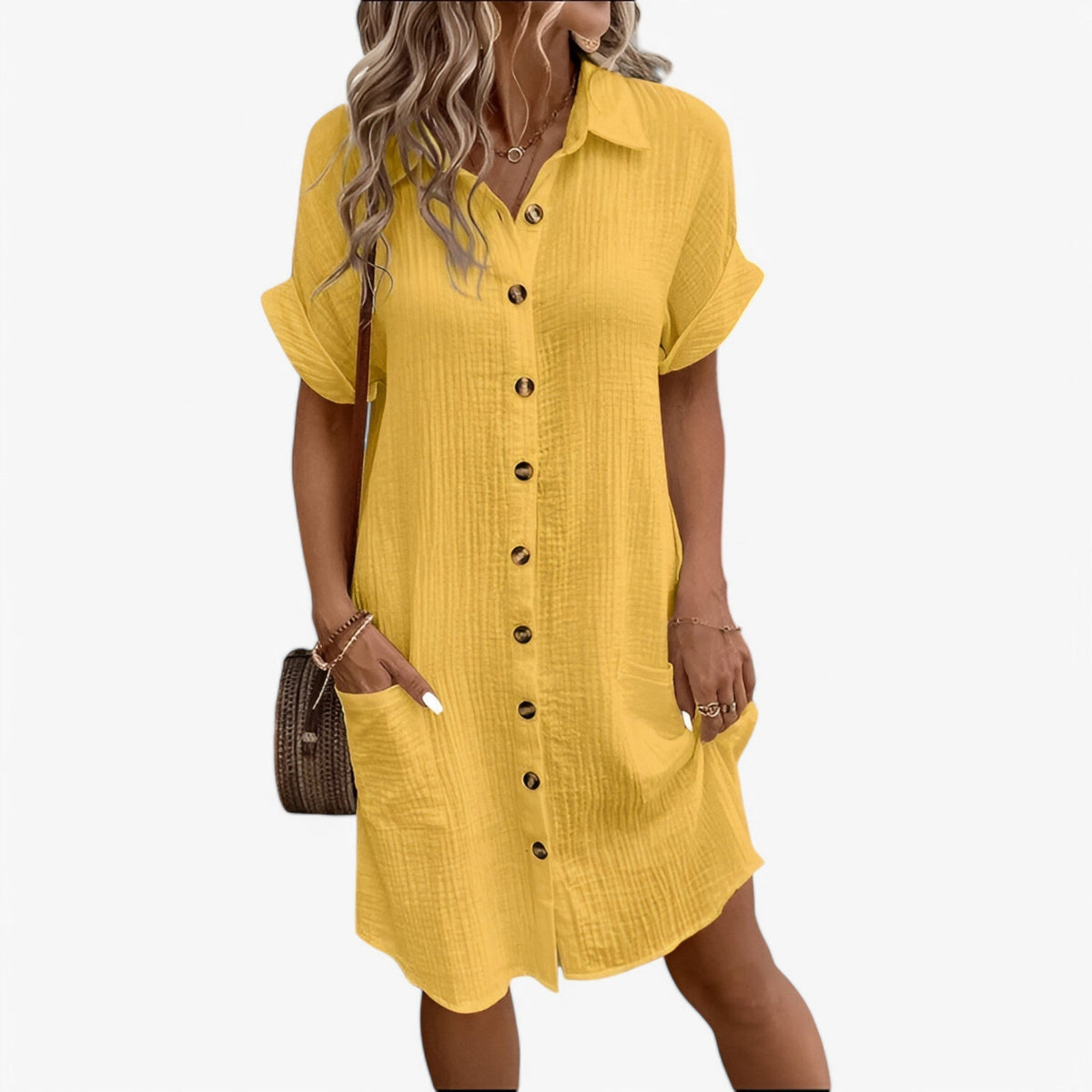 Zomerjurk – Elegante Gemengde Stof met Comfort & Stijl