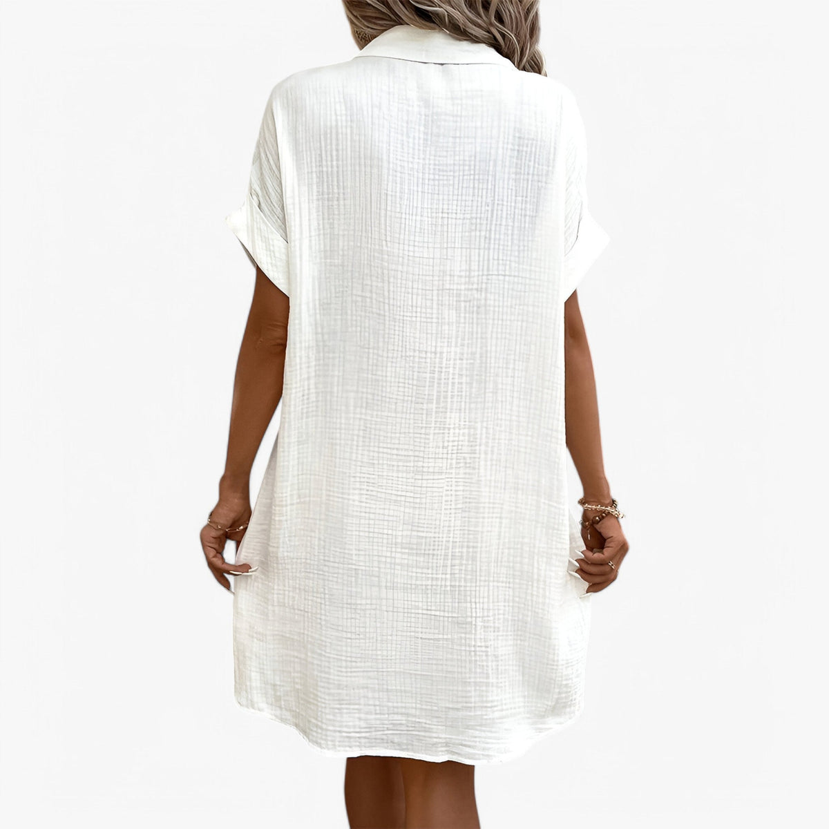 Zomerjurk – Elegante Gemengde Stof met Comfort & Stijl