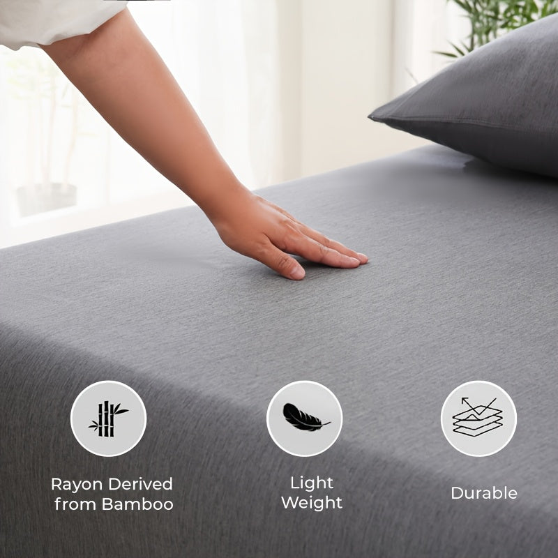 Zomerkoel hoeslaken van bamboevezel – Luxe ademend comfort