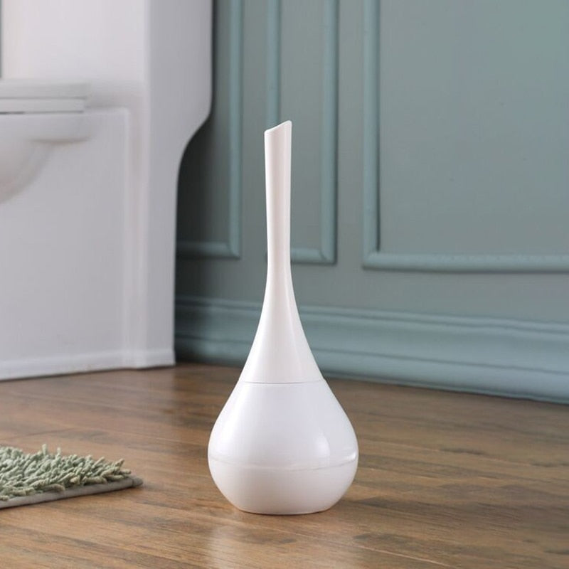 Zwart-gouden vrijstaande toiletborstelset van ABS en roestvrij staal - 40x12 cm